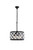 Elegant Lighting - 1213D16MB/RC - Four Light Pendant - Madison - Matte Black