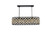 Elegant Lighting - 1216G40MB-GT/RC - Six Light Chandelier - Madison - Matte Black