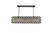 Elegant Lighting - 1216G50MB-GT/RC - Seven Light Chandelier - Madison - Matte Black