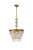 Elegant Lighting - 1219D16BR/RC - Four Light Pendant - Nordic - Brass and Clear