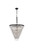 Elegant Lighting - 1219D24BK/RC - Seven Light Chandelier - Nordic - Black and Clear