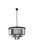 Elegant Lighting - 1231D26MB-SS/RC - Nine Light Chandelier - Sydney - Matte Black