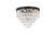 Elegant Lighting - 1231F32MB/RC - 17 Light Flush Mount - Sydney - Matte Black
