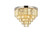 Elegant Lighting - 1231F32PN-GT/RC - 17 Light Flush Mount - Sydney - Polished nickel