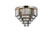 Elegant Lighting - 1231F32PN-SS/RC - 17 Light Flush Mount - Sydney - Polished nickel