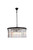 Elegant Lighting - 1238D31MB/RC - Eight Light Chandelier - Sydney - Matte Black