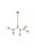 Elegant Lighting - 1712D42BR - Five Light Chandelier - Cavoli - Brass and Clear