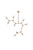 Elegant Lighting - 1712G79BR - Nine Light Chandelier - Cavoli - Brass and Clear
