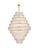 Elegant Lighting - 1780D42SG - 33 Light Chandelier - Emilia - Satin Gold and Clear