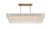 Elegant Lighting - 1780G50SG - Eight Light Chandelier - Emilia - Satin Gold and Clear