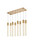 Elegant Lighting - 2066D36SG - Eight Light Pendant - Weston - satin gold