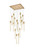 Elegant Lighting - 2066G30SG - 16 Light Pendant - Weston - satin gold