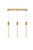 Elegant Lighting - 2066S32SG - Three Light Pendant - Weston - satin gold