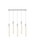 Elegant Lighting - 2066S36C - Five Light Pendant - Weston - chrome