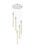 Elegant Lighting - 2067D20C - Five Light Pendant - Weston - chrome