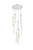 Elegant Lighting - 2067D24C - Nine Light Pendant - Weston - chrome