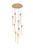 Elegant Lighting - 2067D24SG - Nine Light Pendant - Weston - satin gold