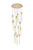Elegant Lighting - 2067G30SG - 13 Light Pendant - Weston - satin gold