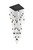 Elegant Lighting - 2088G42BK - 36 Light Chandelier - Aurora - Black and Clear