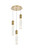 Elegant Lighting - 2089D16SG - Three Light Chandelier - Aurora - Satin Gold and Clear