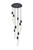 Elegant Lighting - 2089D24BK - Nine Light Chandelier - Aurora - Black and Clear