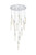 Elegant Lighting - 2089G36C - 16 Light Chandelier - Aurora - Chrome and Clear