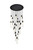 Elegant Lighting - 2089G42BK - 25 Light Chandelier - Aurora - Black and Clear