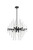 Elegant Lighting - 2502D23BK - Six Light Pendant - Sienna - black