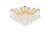 Elegant Lighting - 2800F36G/RC - Eight Light Flush Mount - Maria Theresa - Gold