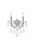 Elegant Lighting - 2800W2C/RC - Two Light Wall Sconce - Maria Theresa - Chrome