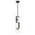 George Kovacs - P5421-572 - Three Light Pendant - Alluria ll - Polished Nickel And Coal