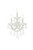 Elegant Lighting - 2800W3WH/RC - Three Light Wall Sconce - Maria Theresa - white