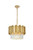 Elegant Lighting - 3400D16SG - Four Light Chandelier - Willow - Satin Gold and Clear