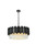 Elegant Lighting - 3400D24BK - Eight Light Chandelier - Willow - Black and Clear
