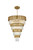Elegant Lighting - 3400GR40SG - 27 Light Chandelier - Willow - Satin Gold and Clear
