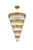 Elegant Lighting - 3400GR48SG - 39 Light Chandelier - Willow - Satin Gold and Clear