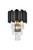 Elegant Lighting - 3400W12BK - Three Light Wall Sconce - Willow - Black and Clear
