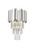 Elegant Lighting - 3400W12C - Three Light Wall Sconce - Willow - Chrome and Clear