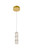 Elegant Lighting - 3500D1G - LED Pendant - Polaris - Gold