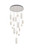 Elegant Lighting - 3500D28C - LED Pendant - Polaris - Chrome
