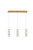 Elegant Lighting - 3500D3G - LED Pendant - Polaris - Gold