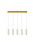 Elegant Lighting - 3500D5G - LED Pendant - Polaris - Gold