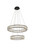 Elegant Lighting - 3503G24BK - LED Pendant - Monroe - Black
