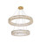 Elegant Lighting - 3503G28G - LED Chandelier - Monroe - Gold