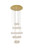 Elegant Lighting - 3503G5LG - LED Pendant - Monroe - Gold