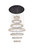 Elegant Lighting - 3503G7LBK - LED Chandelier - Monroe - Black