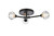 Elegant Lighting - 3508F18BK - Three Light Flush Mount - Zayne - Black and Clear