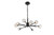 Elegant Lighting - 3509D29BK - Ten Light Pendant - Graham - Black and Clear