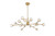 Elegant Lighting - 3509D42G - 15 Light Pendant - Graham - Gold and Clear