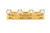 Elegant Lighting - 3509W25G - Four Light Wall Sconce - Graham - Gold and Clear